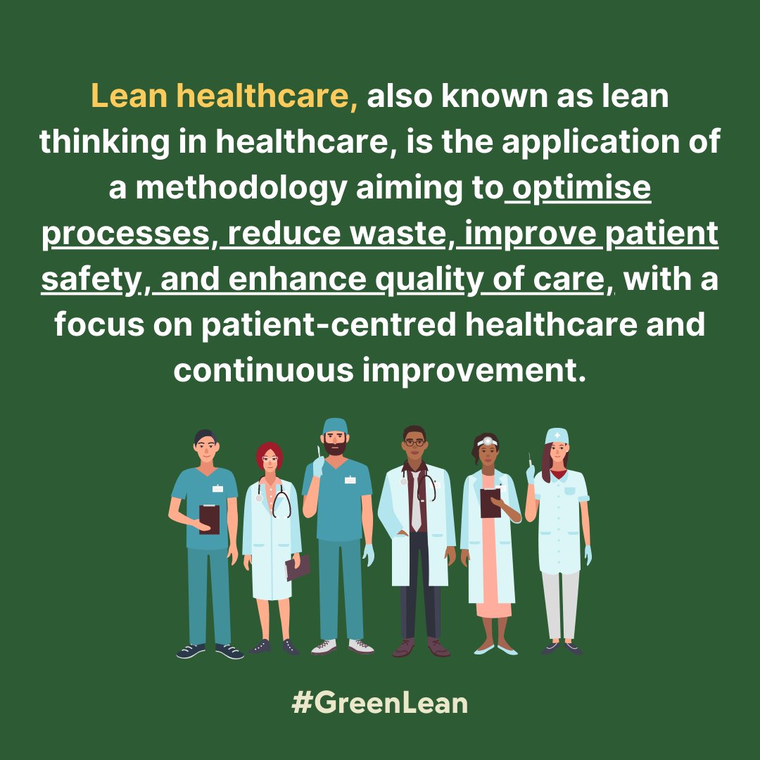 LeanGreenSurg's tweet photo. So what is Lean? Lean optimizes processes and boosts efficiency.📈 In surgery, it means shorter wait times and happier patients and staff! 🏥

With lean techniques we can improve patient quality while reducing costs.💰Let's embrace lean management for better care!💪 https://t.co/FWwWCfkp4m