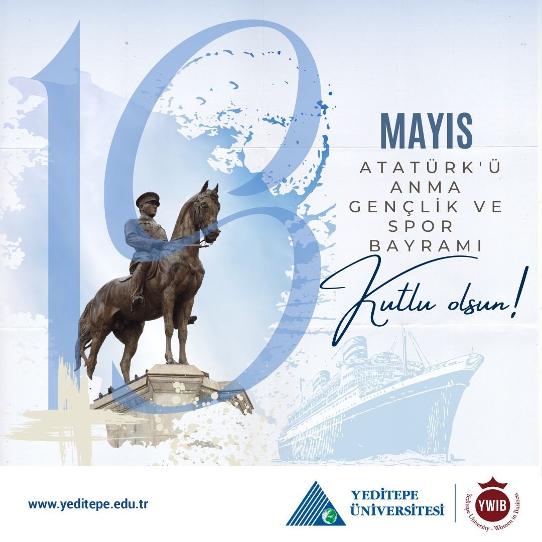 19 Mayıs 1919'un 104. yıldönümünde Milli Mücadelemizin başkomutanı Gazi Mustafa Kemal Atatürk'ü, bütün İstiklal kahramanlarımızı ve aziz şehitlerimizi şükranla, minnetle ve rahmetle anıyoruz.

19 Mayıs Atatürk’ü Anma Gençlik ve Spor Bayramınız kutlu olsun.🇹🇷🇹🇷🇹🇷
