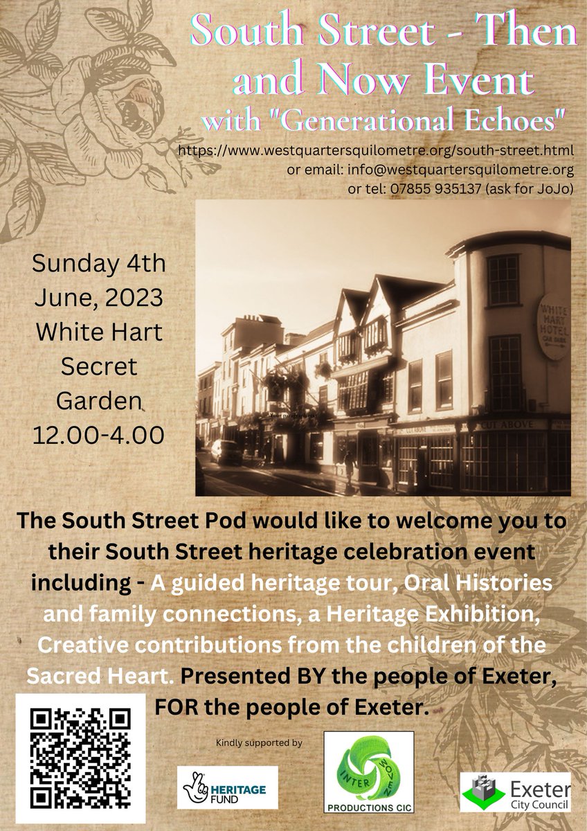 jojo_spinks's tweet photo. BY local residents FOR local residents.  Their ideas, their histories, their project, their event. Pop along to the **South Street Then and Now Event**  to see the work of  wonderful folk who have given time and energy for you. #AuthenticHistories https://t.co/wikPegsGue https://t.co/6qVoUyLgoz