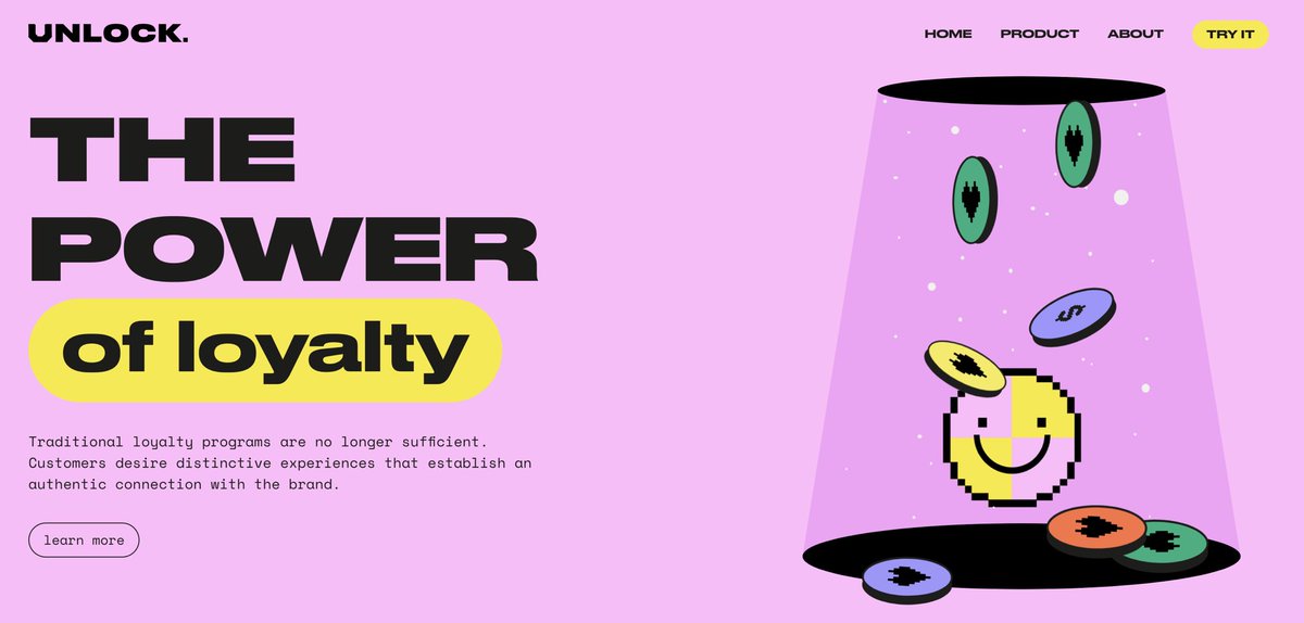 Happy to launch our new company <a href="/unlockapp_/">UNLOCK.</a> 

New website, we are open to feedback before the official launch 🙏

unlockapp.io 

Unlock the full power of loyalty #blockchain #web3 #nft