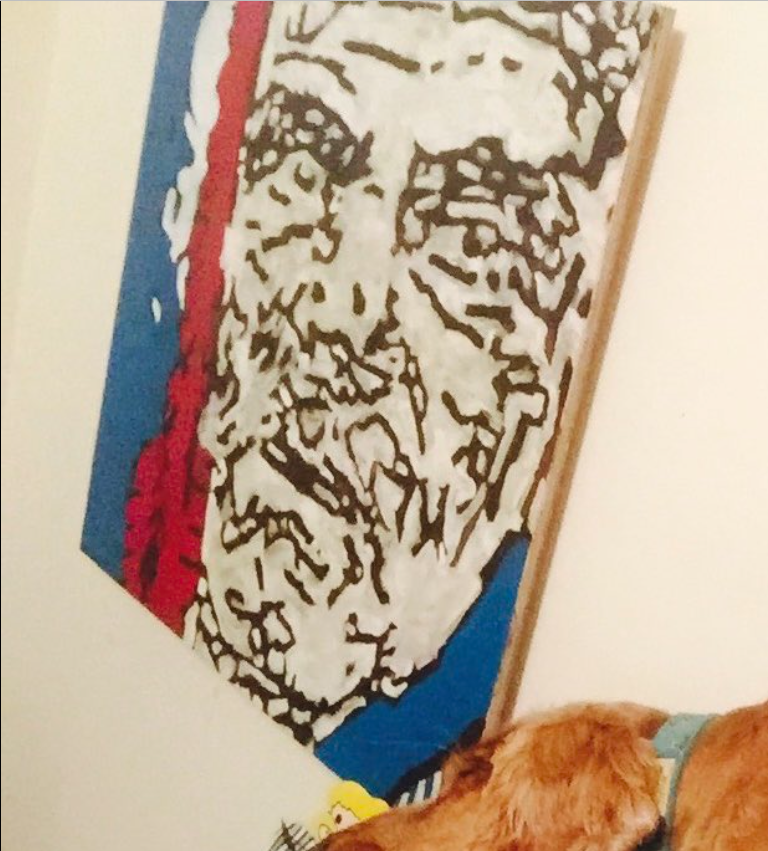 FacciaKate's tweet photo. Please r/t! I need help! Paintings lost in a move. Anyone spotted at a #charity #shop in the #UK #Yorkshire/#York area? Or perhaps left in the #flat or the back of a #van? Last painting is a woman with raindrops #art #artwork #painting #paintings #charityshop #lettings #removals https://t.co/dDWC6NYkTJ