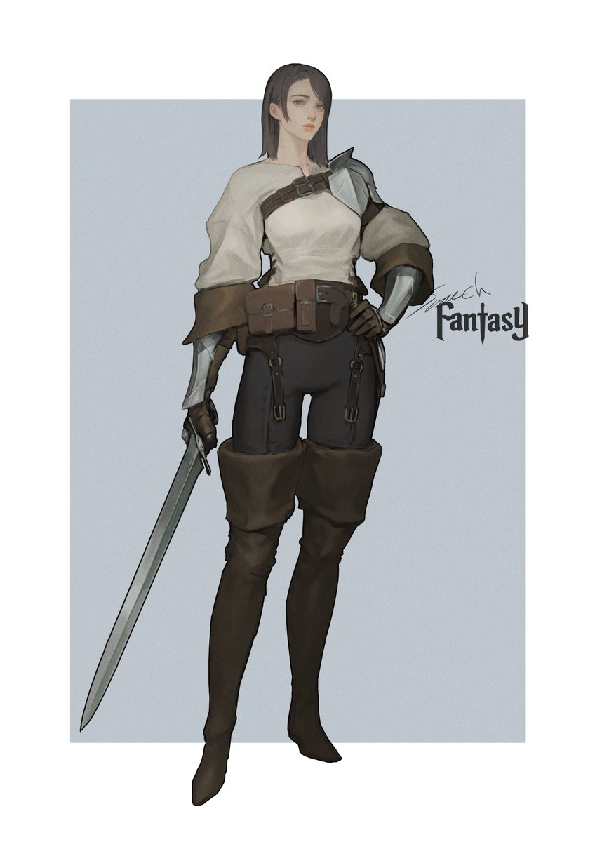「軽装の剣士  #sonechFantasy」|sonechのイラスト