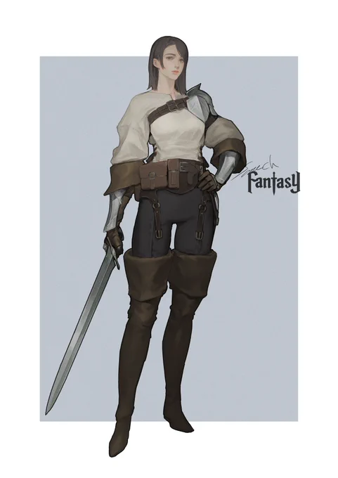 軽装の剣士  #sonechFantasy
