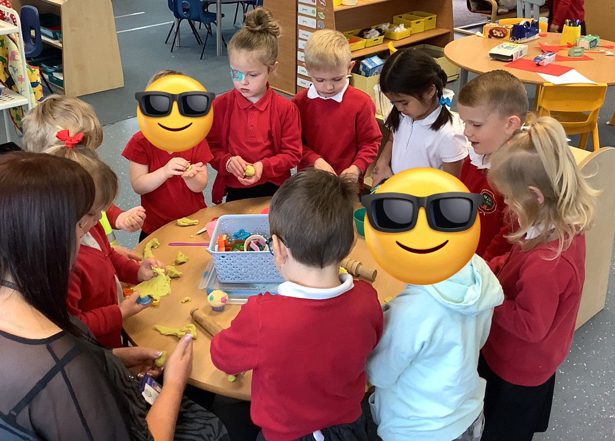 NurseryOPS's tweet image. The playdough table is very popular this morning. 
#eyfsmalleable #eyfscreative #eyfspsed #playlearnandgrowtogether