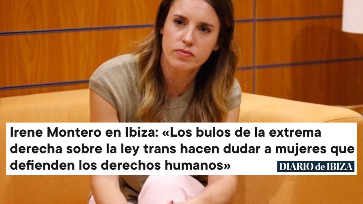 Irene Montero tweet media