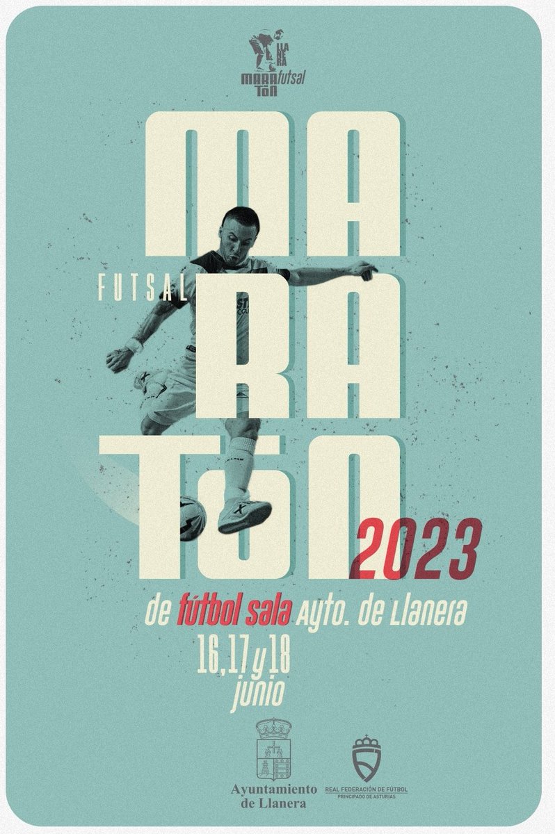 Muchísima suerte y recordad que una, una vez terminéis los partidos, podéis veniros a disfrutar de un fin de semana a tope de fútbol
Info: maratonllanera@gmail.com
Ig: instagram.com/maratonllanera…

<a href="/gijonplayasfs/">CD Gijón Playas-La Bimbala Fs</a> <a href="/FSBoal/">FS Boal</a> <a href="/AManzanedaFS/">Arenas De Manzaneda F.S.</a> <a href="/racingmieresFS/">Racing De Mieres FS</a> 

 #FutSal | #Asturias
