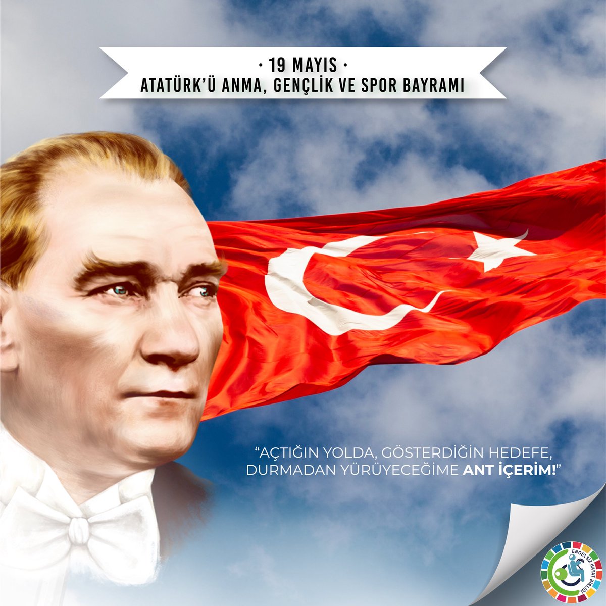 “Biz her şeyi gençliğe bırakacağız…
Geleceğin ümidi, ışıklı çiçekleri onlardır.
Bütün ümidim gençliktedir.”
Mustafa Kemal ATATÜRK
#19MAYIS1919