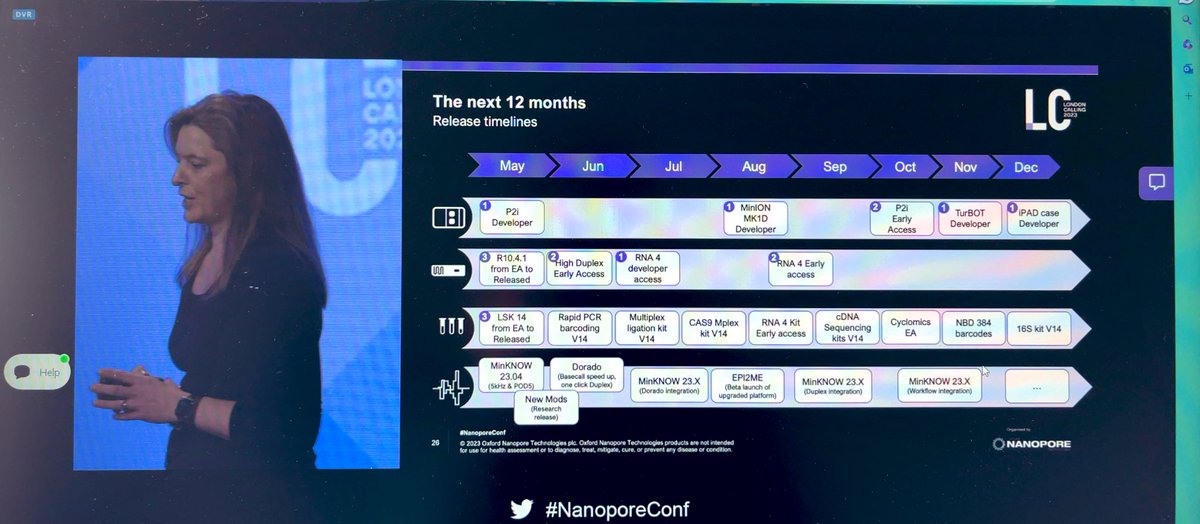 DessiVeltch's tweet image. #Londoncalling 3rd day starts with an incredible talk by @RosemaryDokos showcasing the history of the #nanopore sequencing products🧬,  newest innovations, End to End work flows 💻 and product integration with #Turbot 🖥️  @nanopore #nanoporeconf #Bioinformatics #dna