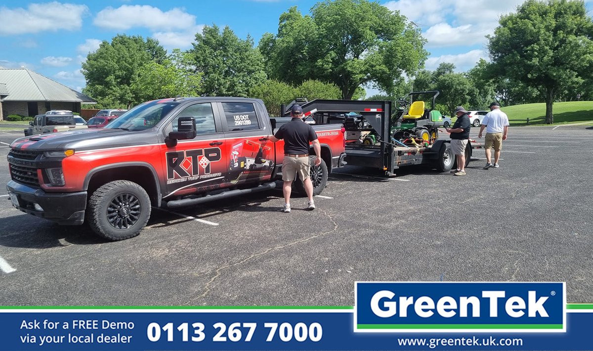 GreenTekGroup's tweet photo. We're here at Hurricane Springs Golf Club, north of Dallas, with @Redexim , demonstrating the Poa Buster / Groomer Cassettes for Thatch-Away Supa System.
It's been a great week supporting our USA distributors.
#GreenTek
#ThatchAway
#ThatchAwaying https://t.co/Gnz3Out5Xk