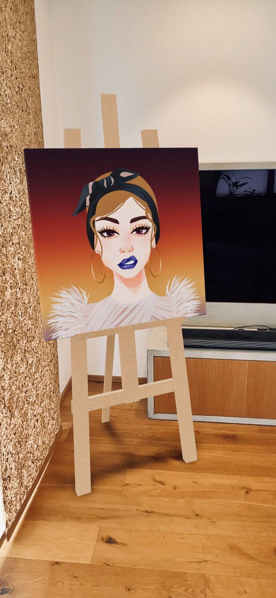 GM Chicks! This is what my chick looks like in augmented reality 🥰 <a href="/NFTCryptoChicks/">Crypto.Chicks</a> @moon_ar_NFT #AR  #cryptoart
