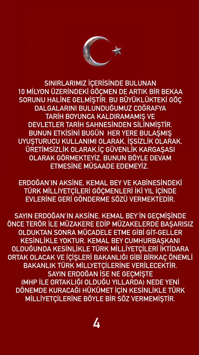 Milletvekilliği ve parti seçimleri artık bitmiştir. Partilerimiz ve vekillerimiz artik meclistedir. Şimdi ittifaklar arası dağılmış Türk milliyetçilerinin birleşik bir tepki göstererek bu gidişata HAYIR demesi gereklidir.

#İYİParti #Milletİttifakı