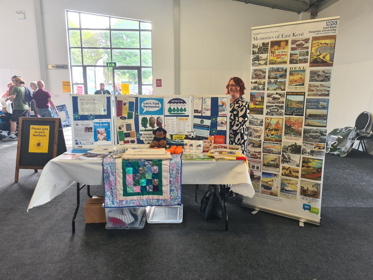 Today part of the team are at the Kent Event showground as part of the Dementia Action Alliance event! We look forward to meeting everyone! 🎉