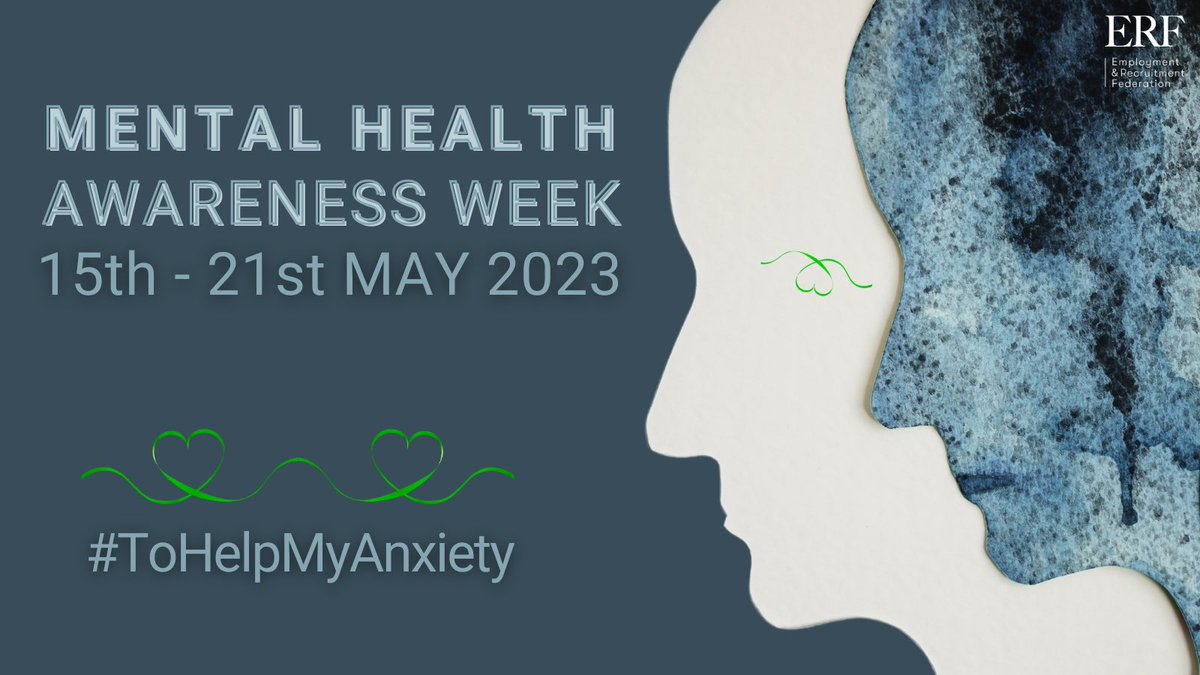 This week is Mental Health Awareness Week 2023 (May 15th – 21st).
Let’s work together to ensure that improving mental health for everyone is a Key Priority, both in the workplace and in society as a whole.
#mentalhealthawarenessweek2023 #mindyourhead #erf2023 #ToHelpMyAnxiety