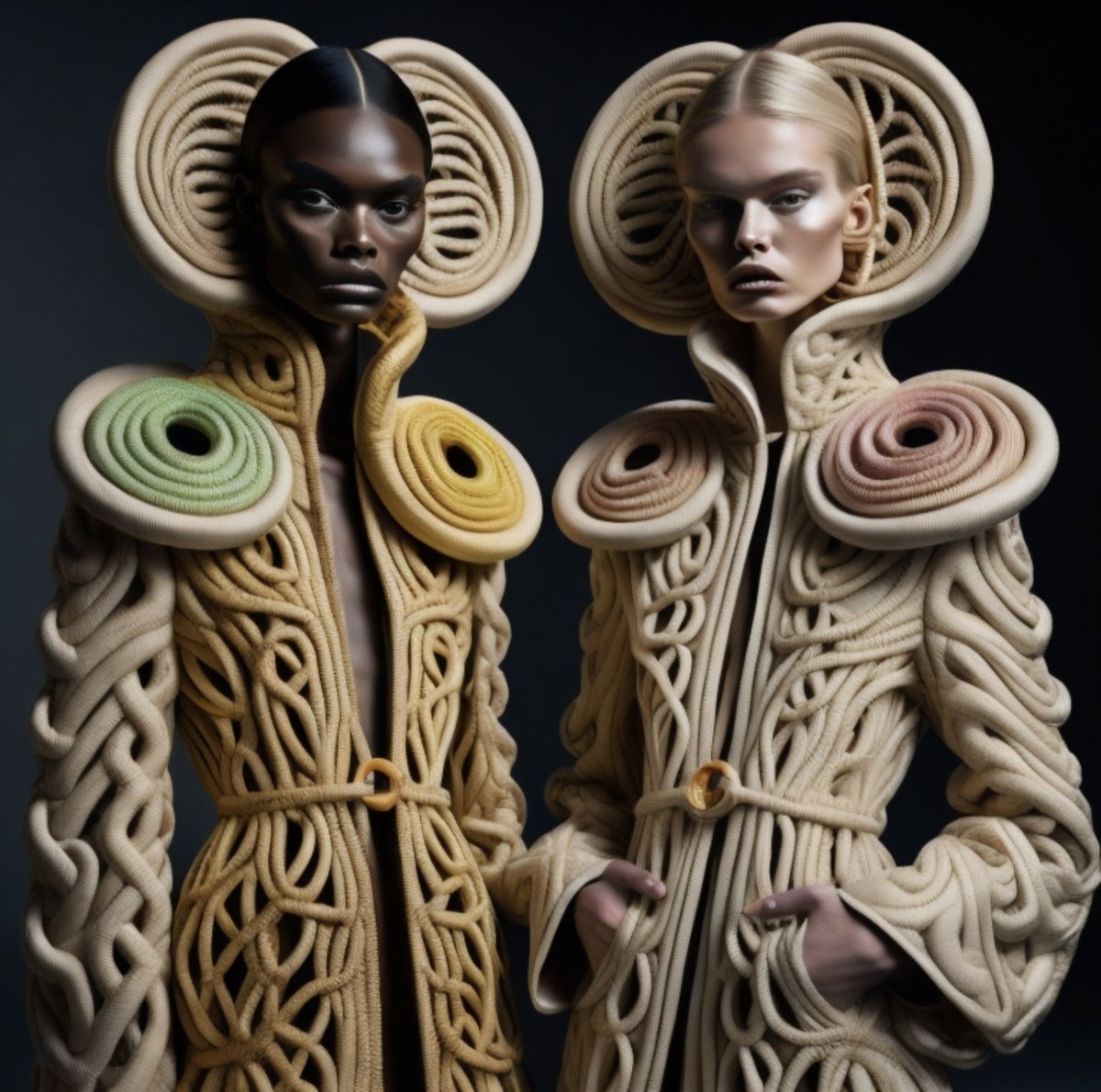 Happy Friday!!💛🤍💚

#crochet #aifashion #generativefashion #AI #imagine
