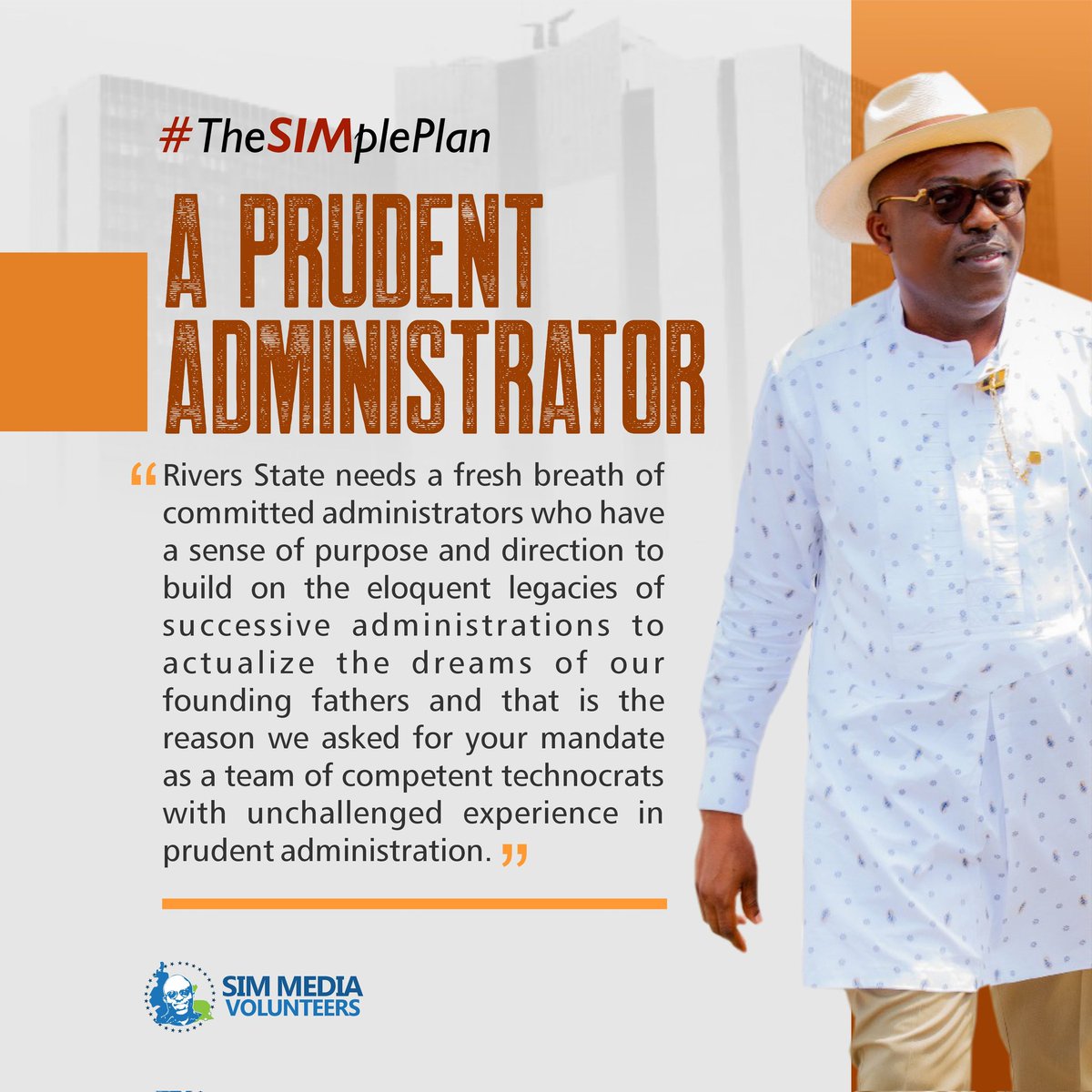 SimFubaraKSC's tweet photo. Our administration will be guided by the principles of transparency, accountability, and good governance. We will work tirelessly to create a better future for the people of Rivers state, regardless of their background or political affiliation. #TheSIMplePlan https://t.co/JBsfqJ7N8n