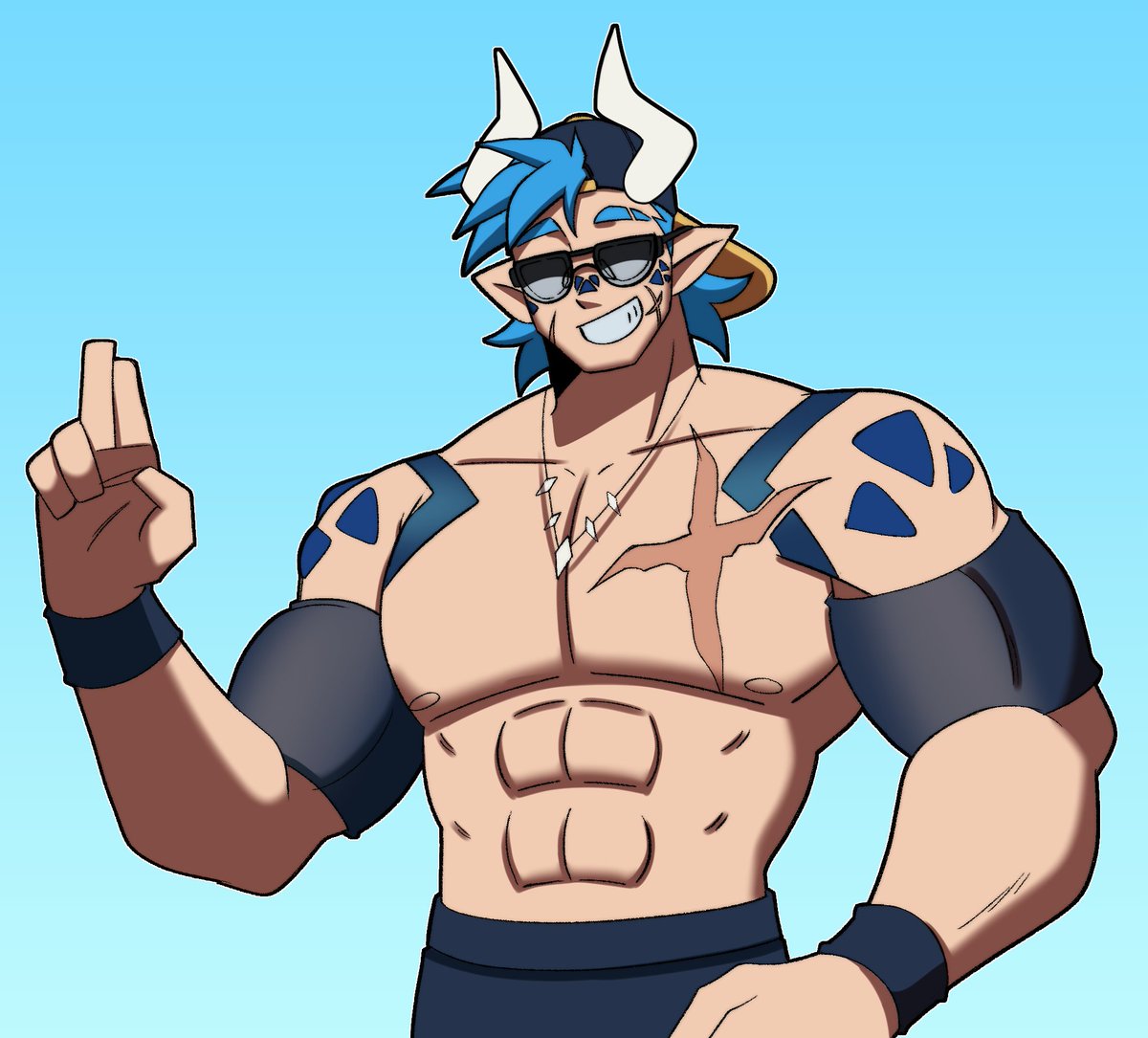 dynobluevt's tweet photo. ☀️Summer Time ☀️
(its way too damn hot)
#Vtuber #VTuberEN #VtuberArtist #Dynart https://t.co/4e4WqbE9GO