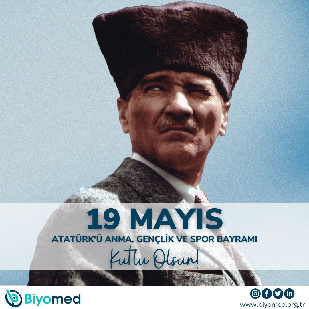 19 Mayıs Atatürk’ü Anma Gençlik ve Spor Bayramı kutlu olsun!🇹🇷
