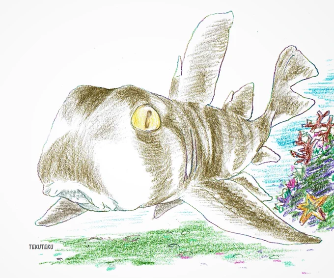 く…  #絵しりとり #illustration #オリジナルイラスト