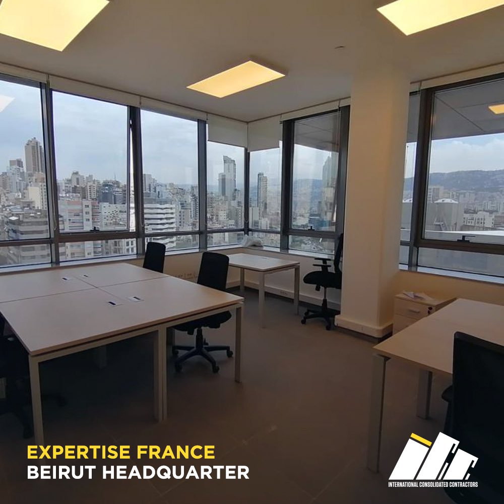 ICC_Contractors's tweet photo. Our latest completed office renovation project, Expertise France in Beirut!

🖌 Revitalized workspace with fresh paint
✅ 3M Antiblast film to prioritize safety 
💡Enhanced lighting 
⚡️ Low current and security systems (data cabinet, intrusion, access controls, CCTV, Wifi, UPS) https://t.co/68D5ulcT0e