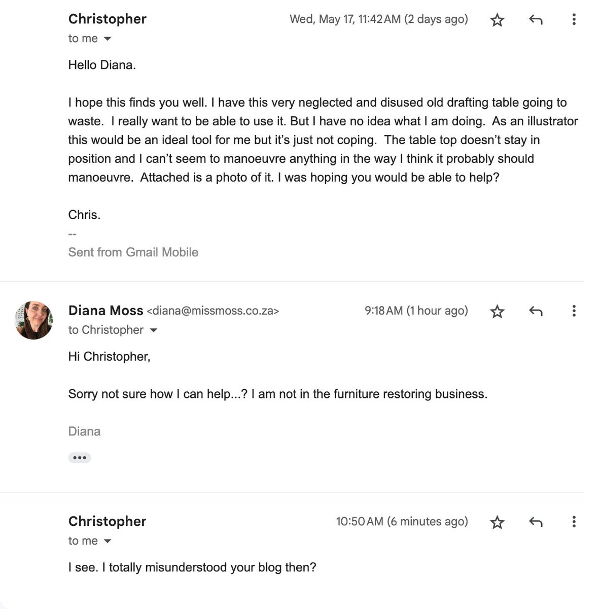 miss_moss's tweet photo. I guess you did, Christopher. #WhatIsABlog https://t.co/6PZ3FBWiIL