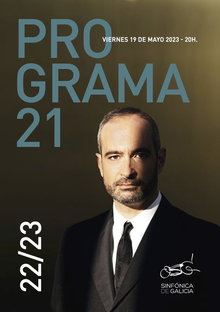 Ya disponible el programa de mano de hoy
Antonello Manacorda dirige a la OSG y a <a href="/LizaFerschtman/">Liza Ferschtman</a>
👇🏻👇🏻
🎼 Concierto para violín en re mayor, op.77 de #Brahms
🎼 Sinfonía nº5 en mi menor, op.64 de #Chaikovski
👇🏻👇🏻
Consulta el programa aquí:
bit.ly/OSG21-22-23