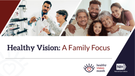 May is #HealthyVisionMonth, and this year, @NationalEyeInstitute is highlighting the importance of #EyeHealth care for the whole family. Help spread the word with these resources: nei.nih.gov/HVM #EyeHealthEducation
