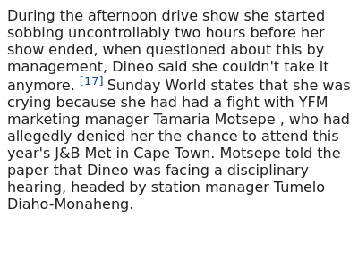 WikiControversy's tweet photo. Dineo Ranaka - 2010

In September 2010 Fireworks erupted between singer Kelly Khumalo and Dineo Ranaka during rehearsals for the YFM and Chevrolet Divas party https://t.co/i5BrWUUEsn
