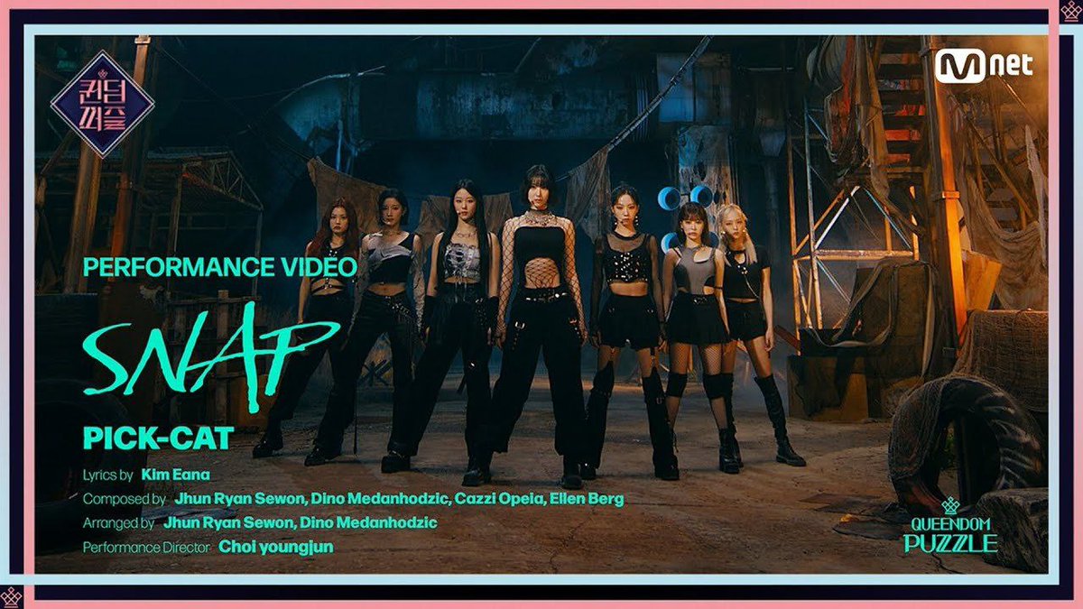 atovpasko's tweet photo. 🗞 >> The first part of the QUEENDOM PUZZLE line-up is presented.

The 13 idols were divided into groups, and each group performed one of the show's theme songs.
  
#info https://t.co/029DLsa5Pt
