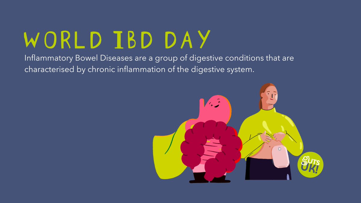 It's #WorldIBDDay!💚🌎 Today is a day when organisations and individuals from across the globe come together to make NOISE about Inflammatory Bowel Diseases (IBD). 1/🧵