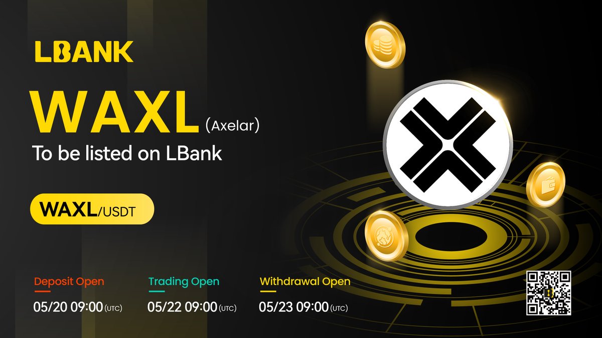 🌟 New #listing

✨ $WAXL (Axelar) will be listed on LBank! @axelarcore

Axelar delivers secure cross-chain communication for Web3. 

👉 Details: support.lbank.site/hc/en-gb/artic…