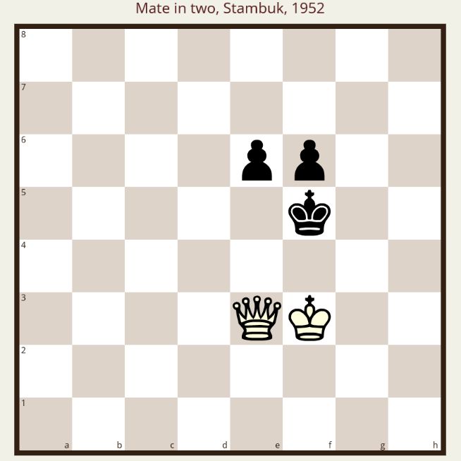 LearningChess on X: ⛳️Self-blocking pieces⛳️Mate in two. White to move.  If you know the solution, write✏️it to us, or just like👍the puzzle.  Enjoy!😀 #Chess #Ajedrez #Xadrez #Schach #Catur #Schaken #شطرنج #チェス  #Échecs #