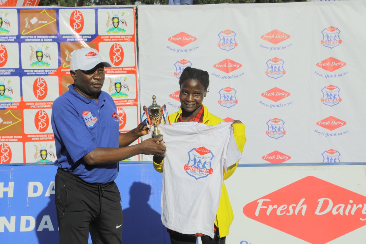 Freshdairyug's tweet photo. MVP- Here is the MVP- #FreshDairyGames Girls Table Tennis. Congratulations Halima Astole from Mbogo College. We are proud of each and every one of you that took part.We delight in sports, Health and co-curricular activities. #DrinkMilk4GoodHealth #1YoghurtADay #AlwaysRefreshed https://t.co/bD83iT653s