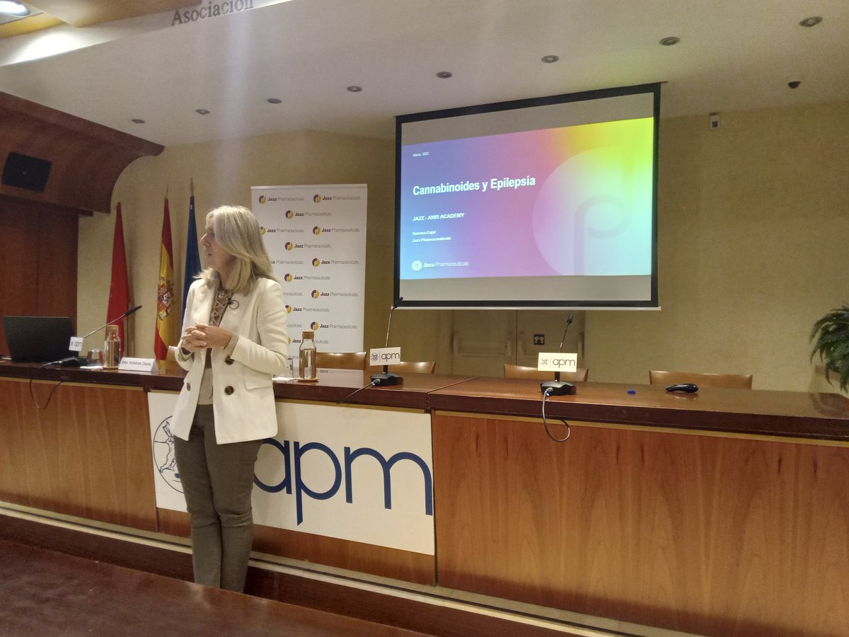 Xavi Granda Revilla (@xavigranda) on Twitter photo Turno de la Dra Rosana Cajal, directora médica de <a href="/JazzPharma/">Jazz Pharmaceuticals</a> en España, que hablará de cannabinoides y epilepsia Turno de la Dra Rosana Cajal, directora médica de <a href="/JazzPharma/">Jazz Pharmaceuticals</a> en España, que hablará de cannabinoides y epilepsia