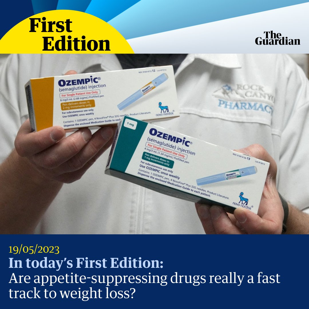 The Guardian on Twitter "In today's First Edition newsletter, are appetitesuppressing drugs