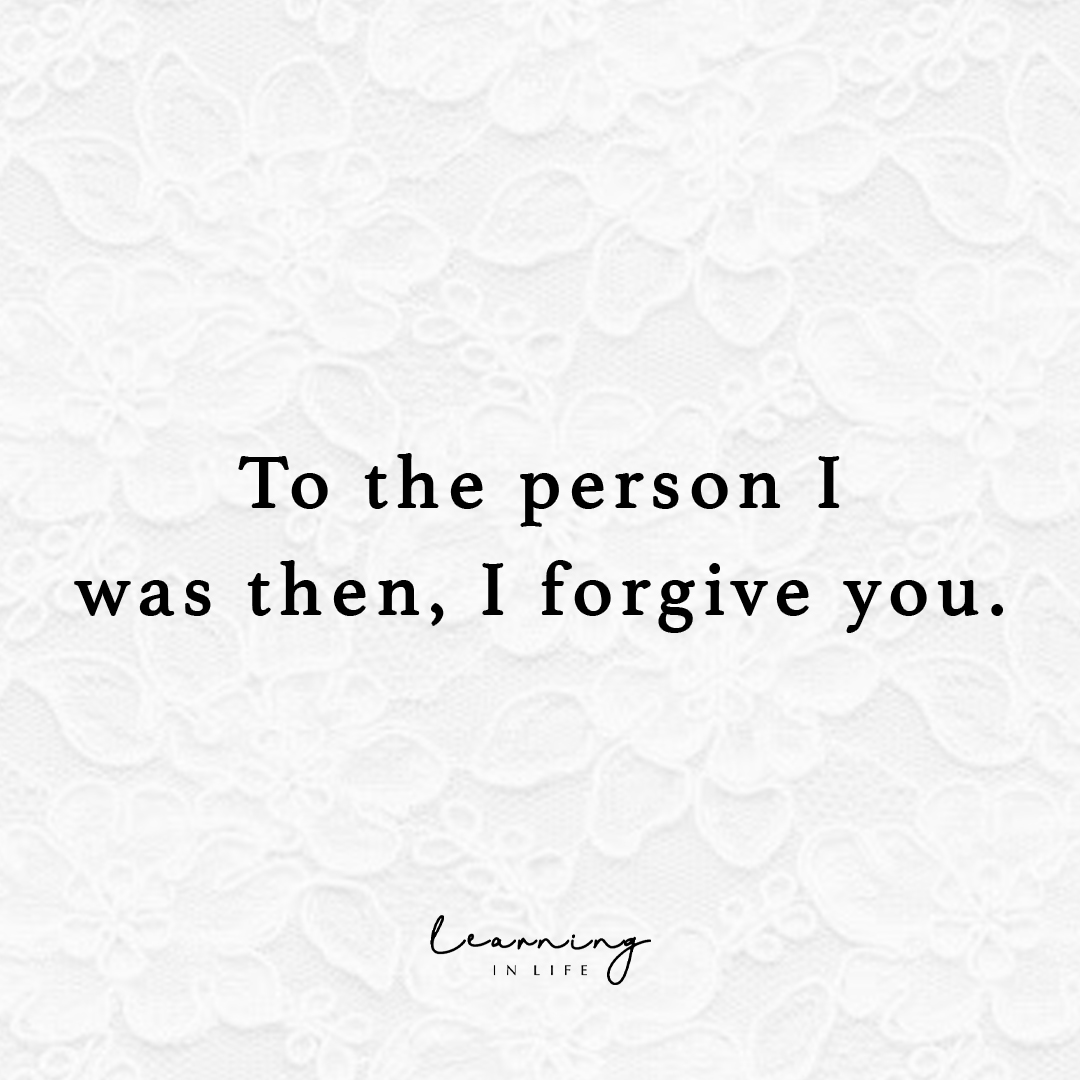 LearningLifeInc's tweet photo. To the #person I was then… https://t.co/wTZrYThYkL #forgive #you https://t.co/SEZqgjc8pT