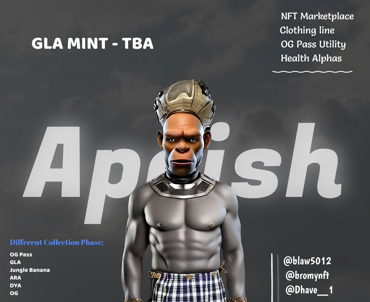 Dhave__1's tweet photo. Are you yet to join the Apeish Race? 
Do you still have faith in NFTs?
Do you believe in organic growth?
Do you believe in transparency?
If yes, then @blaw5012 gat you. 
Such a great team and community on their way to being discovered..

#ApeishAF #NFTs
#Web3 #ETHNFTs https://t.co/4LHaiISh4m