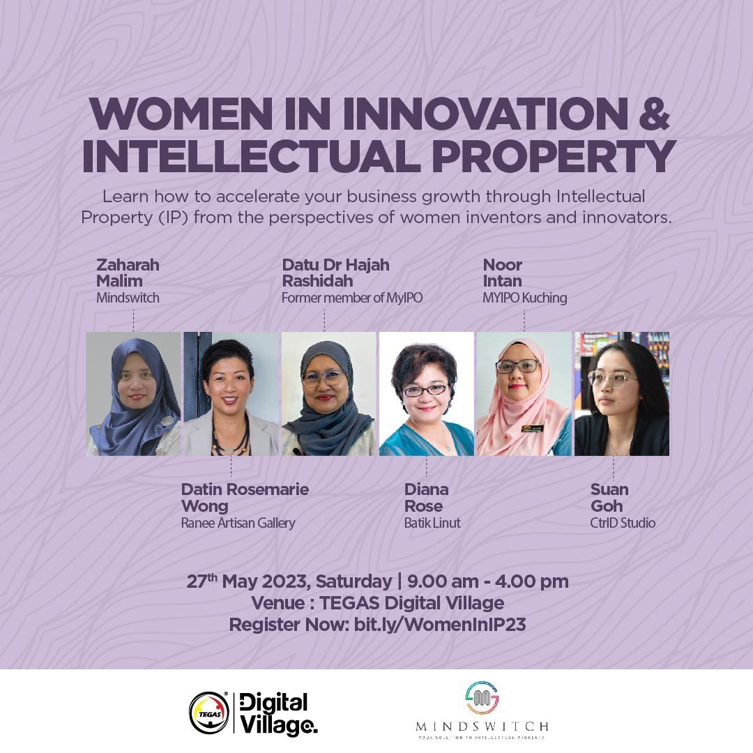 themindswitch's tweet image. Come and join us this coming Saturday 27th May. 
Do register here : 
bit.ly/WomenInIP23

See you soon!!
#intellectualproperty #sarawak #Tegas