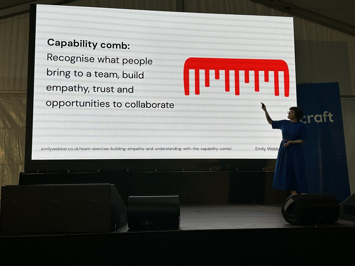 heidihelfand's tweet photo. It’s more like a capability comb in contrast to T-Shaped. @ewebber #craftconf https://t.co/hVOtU9Z297