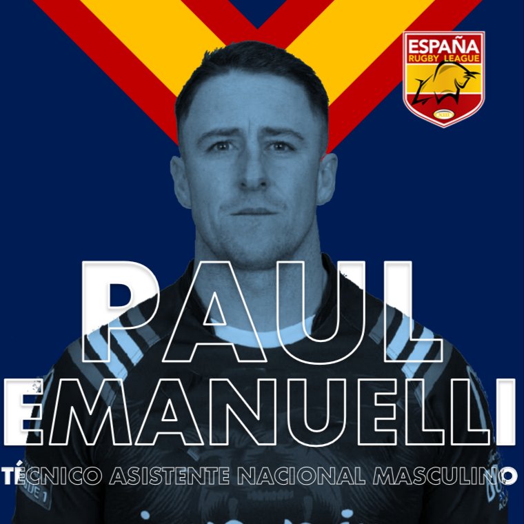 🔴 Estamos encantados de anunciar la incorporación de Paul Emanuelli al equipo técnico de la selección masculina española de #RugbyLeague. Paul ocupará el cargo de asistente de Mike Grady, seleccionador nacional masculino, de cara a los próximos ciclos del equipo nacional. (+)