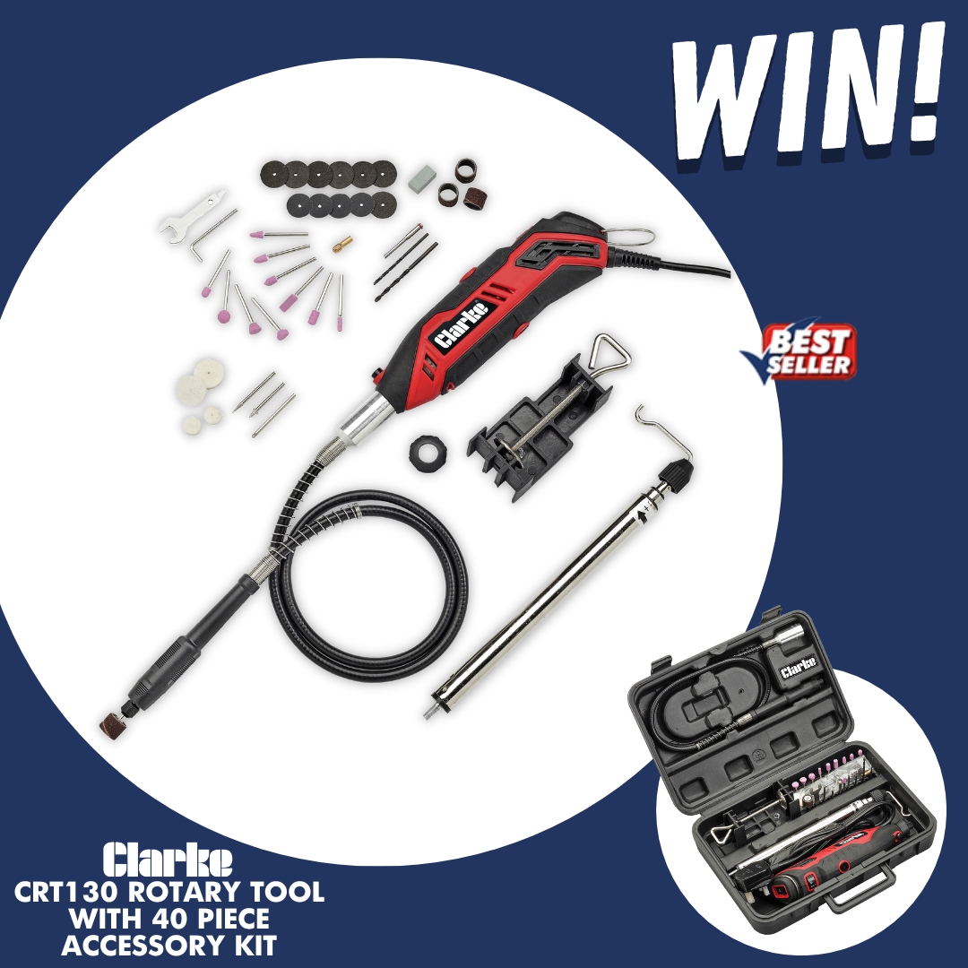 MachineMartUK's tweet image. It&apos;s another #FreebieFriday and this week you could #WIN this brilliant multi-purpose Clarke Rotary Tool and kit, worth over £44! 

To enter, simply follow us and retweet this post.

#Competition ends on Monday 22nd May at 5pm. T&apos;s and C&apos;s apply.