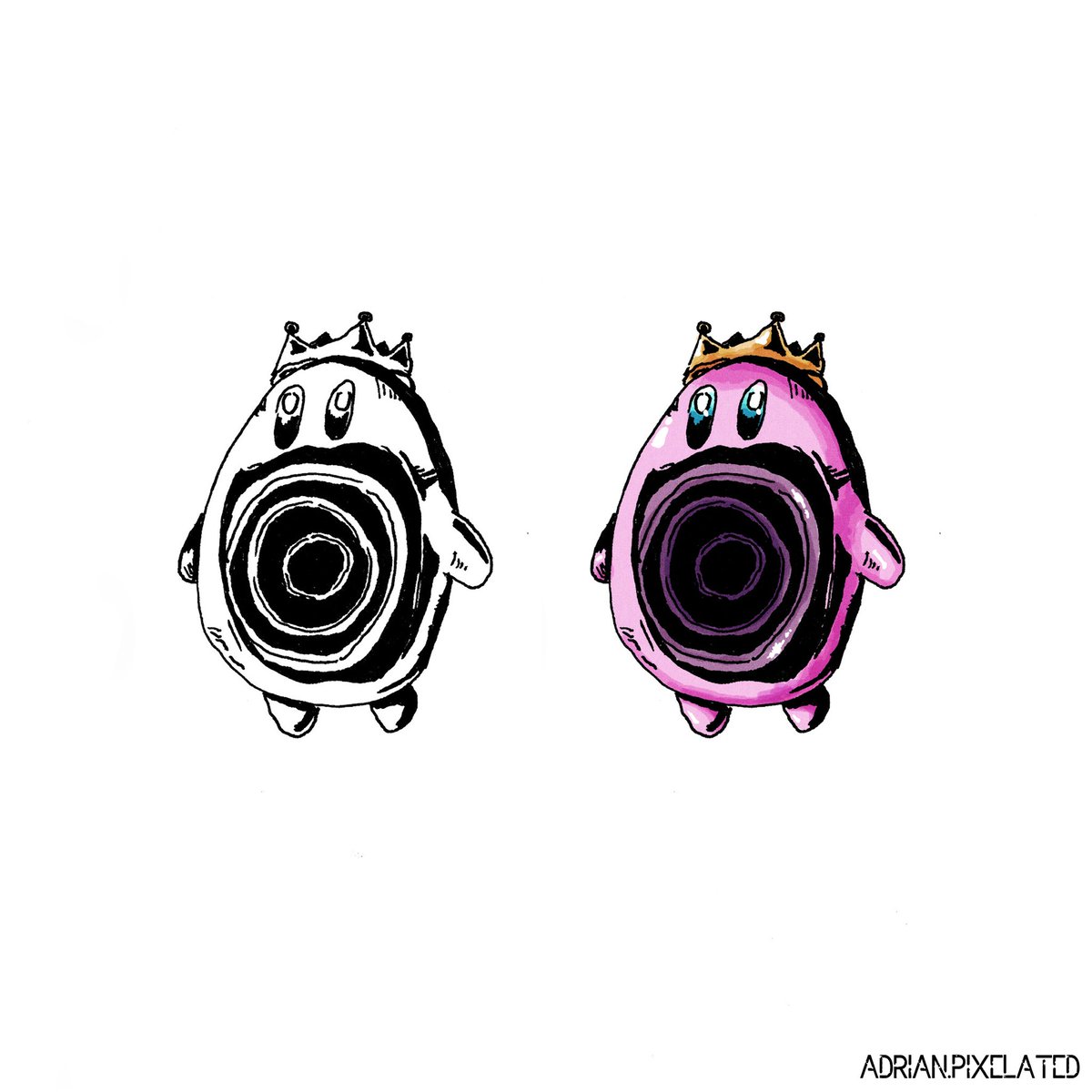 AdrianPixelated's tweet photo. more kirby
•
•
•
#conceptart #sketch #artoftheday #dailysketch #clipstudiopaint #instaartist #watercolor
#digitalpainting #nintendo #nintendofanart #kirby #kirbyart https://t.co/HVLDwoSOGi