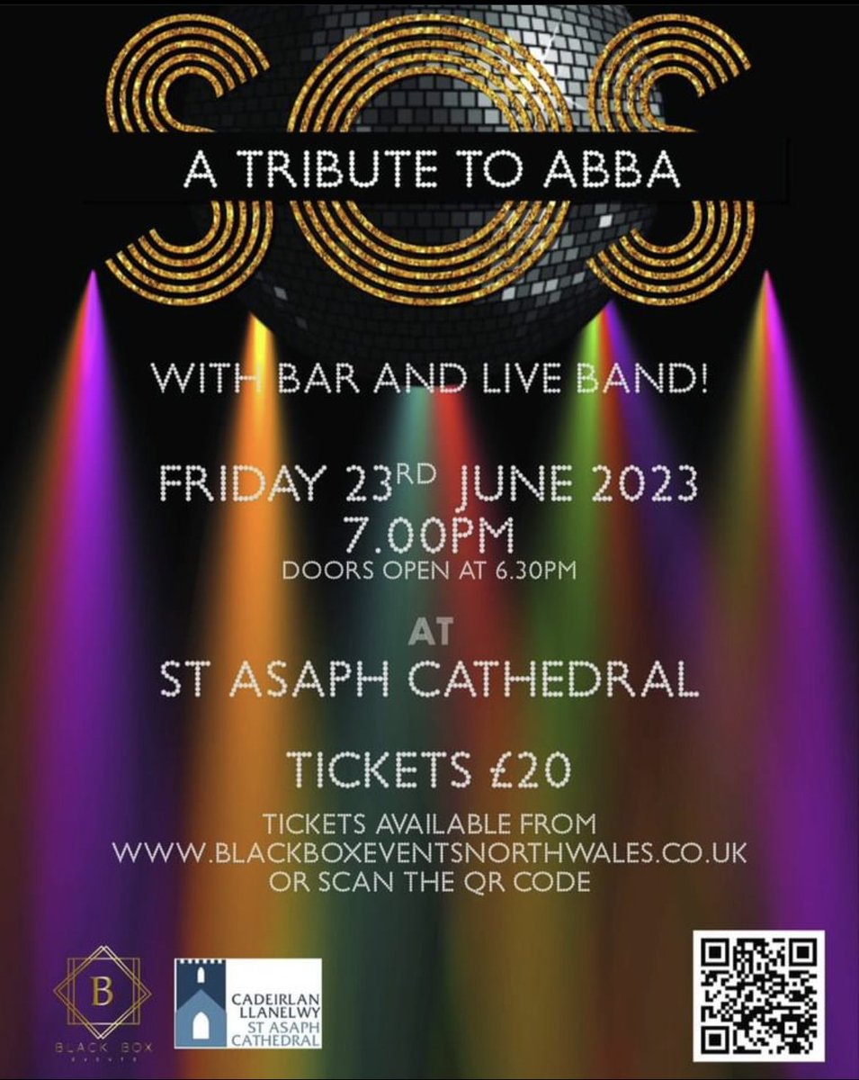 Experience the magic of Abba in the stunning surroundings of St Asaph Cathedral. So excited to welcome local theatre company Blackbox - have you bought your tickets yet? #StAsaph #TeamTTDNW #VisitWales @GoNorthWales #VisitClwydianRange #Abba #Concert