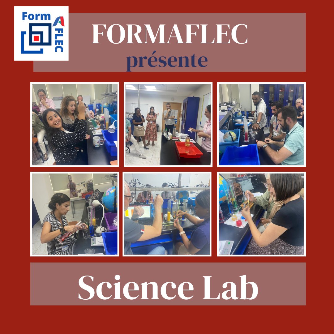 MMalifarges's tweet photo. #formationcontinue #développementprofessionnel Les sciences à l'honneur sur #Formaflec avec un Science Lab spécial Prof des écoles du CM au @LfiDubai #sciences #mélanges #solutions @mlfmonde @AflecGEE @aefeinfo https://t.co/JS07k0c7qx