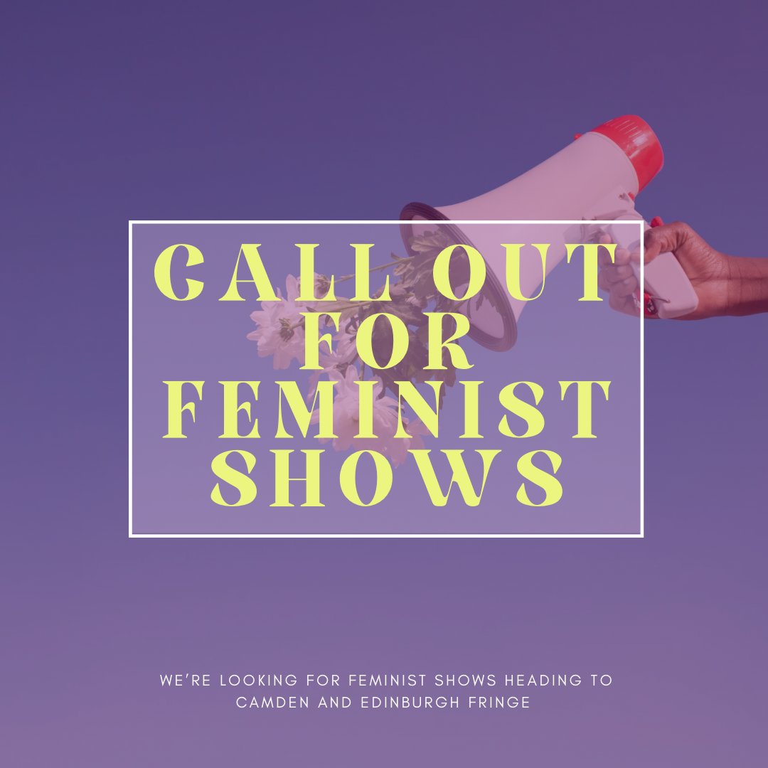 We are currently creating a FemFest programme for this years Camden and Edinburgh Fringe. 

If you are taking a show this year that looks at feminist themes then  drop a comment below or send us a message- we would love to feature you!

#camdenfringe #edfringe2023