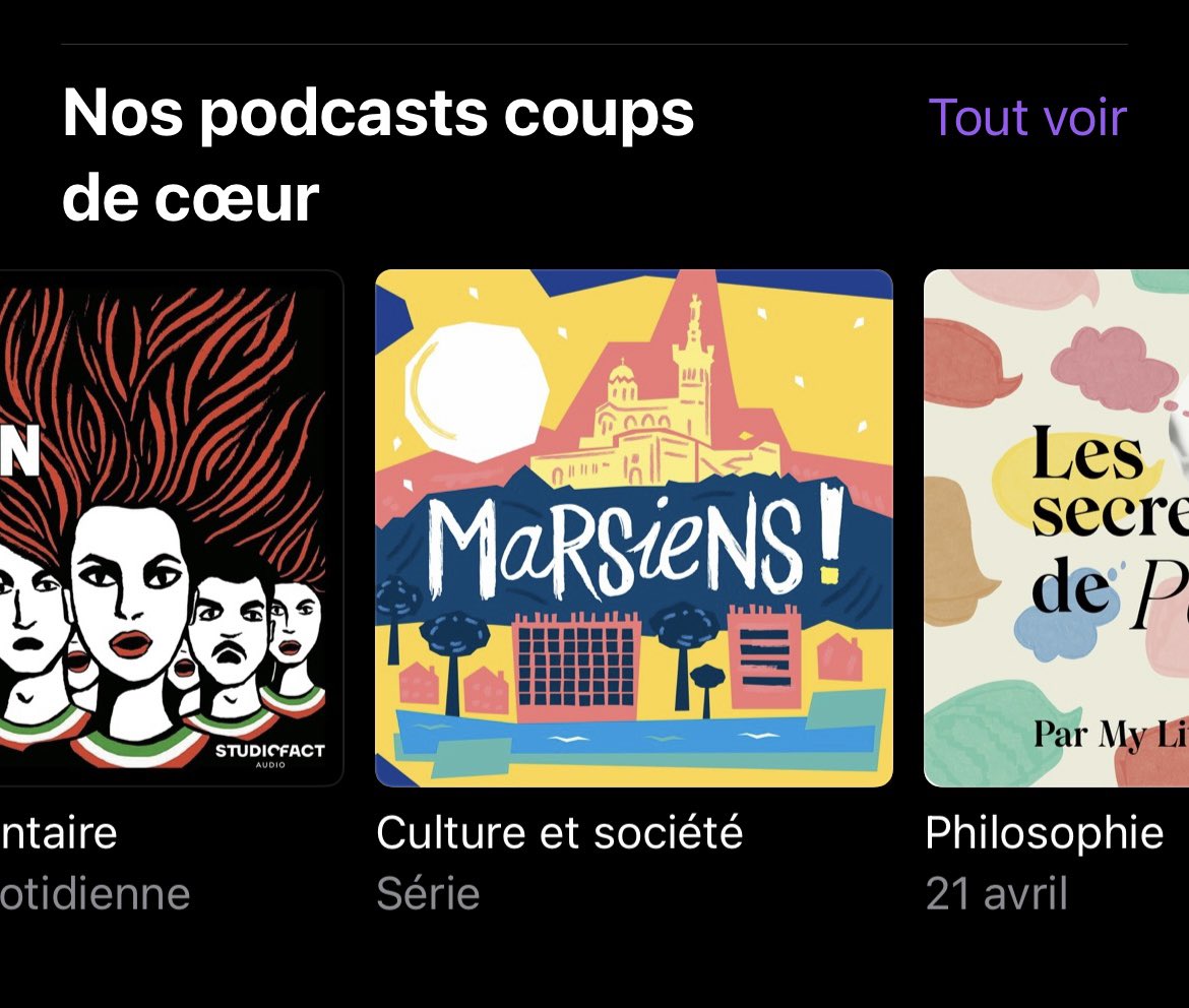 agence DUNK! (@agencedunk) on Twitter photo MARSIENS! est coup de cœur <a href="/ApplePodcasts/">Apple Podcasts</a>, merci 🫶
Par ici pour écouter
👉 podcasts.apple.com/fr/podcast/mar…
#marseille #podcast #podcastfr #marsiens MARSIENS! est coup de cœur <a href="/ApplePodcasts/">Apple Podcasts</a>, merci 🫶
Par ici pour écouter
👉 podcasts.apple.com/fr/podcast/mar…
#marseille #podcast #podcastfr #marsiens