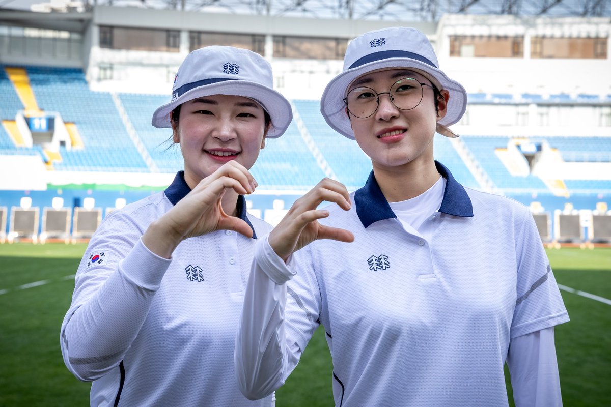 worldarchery's tweet photo. A Korean-only #FinalFour. 🇰🇷🇰🇷🇰🇷🇰🇷
Podium GUARANTEED. But which order?

#ArcheryWorldCup https://t.co/uqqtSPzBOZ