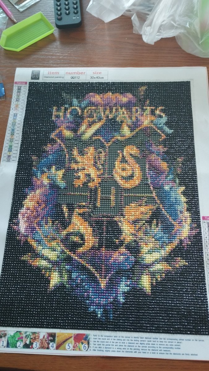Kolippo1's tweet photo. I've been loving diamond paintings and now I'm addicted, this was the last one I made ✨
(Not finished in this pic but now it's finished and beautiful) https://t.co/neYyUhHRNw