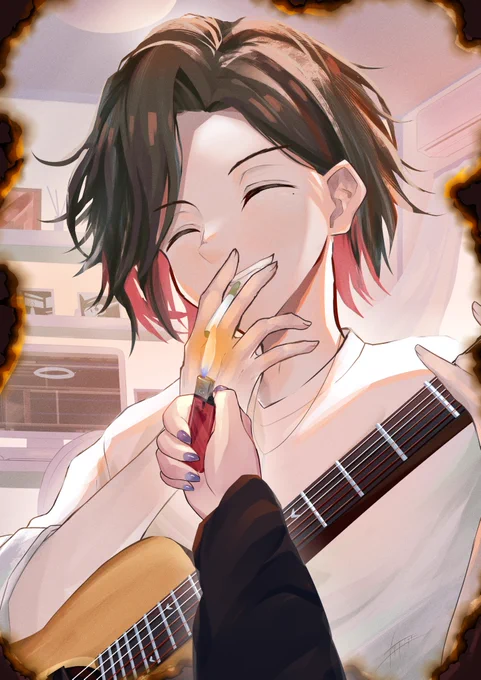 「火付けたげる」  #一次創作 #イラスト