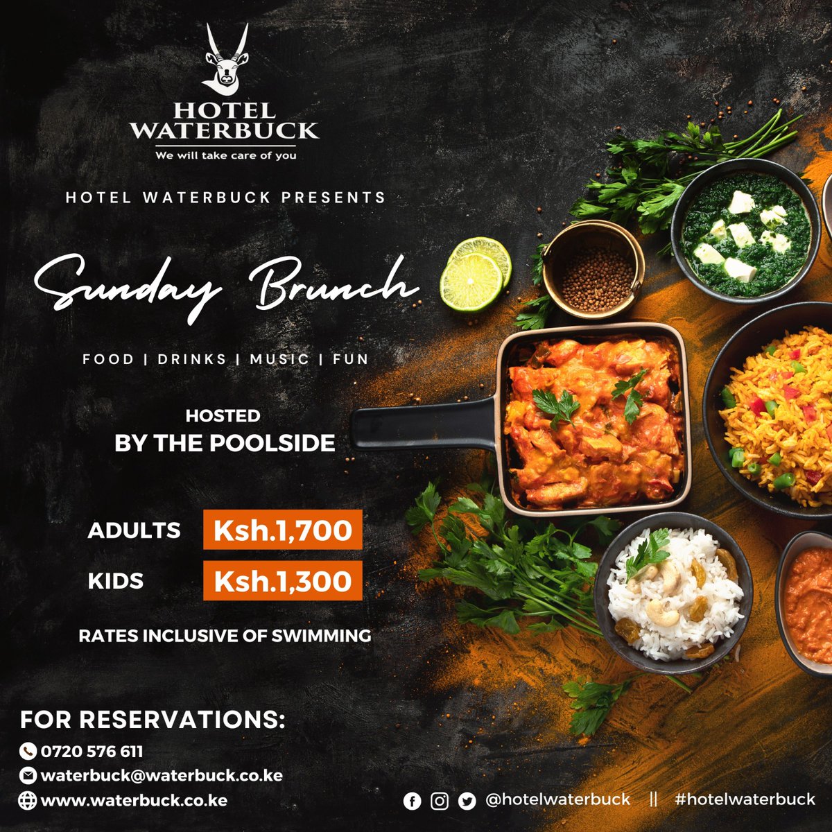 Sundays are made for brunchin' and Hotel Waterbuck knows how to make it memorable. Join us for the ultimate Sunday brunch experience📷 #sundaybrunch #nakuruhotels #wewilltakecareofyou
For more info: 📷 0720 576 611