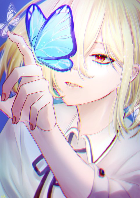 # いいねしてくれた人の画像欄覗いて素敵絵を私の絵柄で書いてもいいですか  まおるちゃん( )!いいねありがとうございました まおるちゃんの柔らかいキラキラした素敵絵がなかなか描けず苦戦してたらこんなに遅くなりました、、 でもまたまおるちゃんちの素敵な子たち描きたいな!